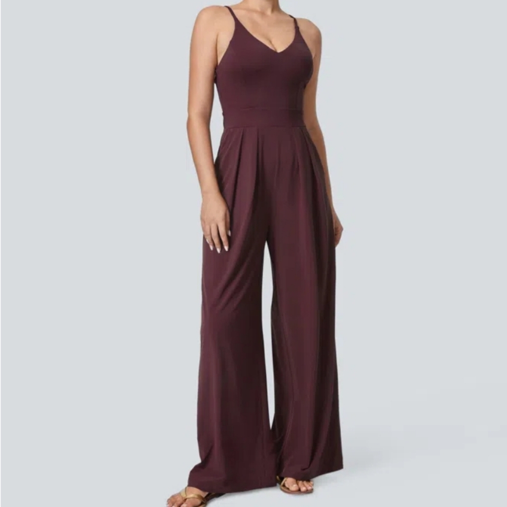 HALARA Burgundy Jumpsuit